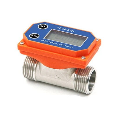 Stainless Steel Portable Flow Meter with Velocity and Flow Rate Readout