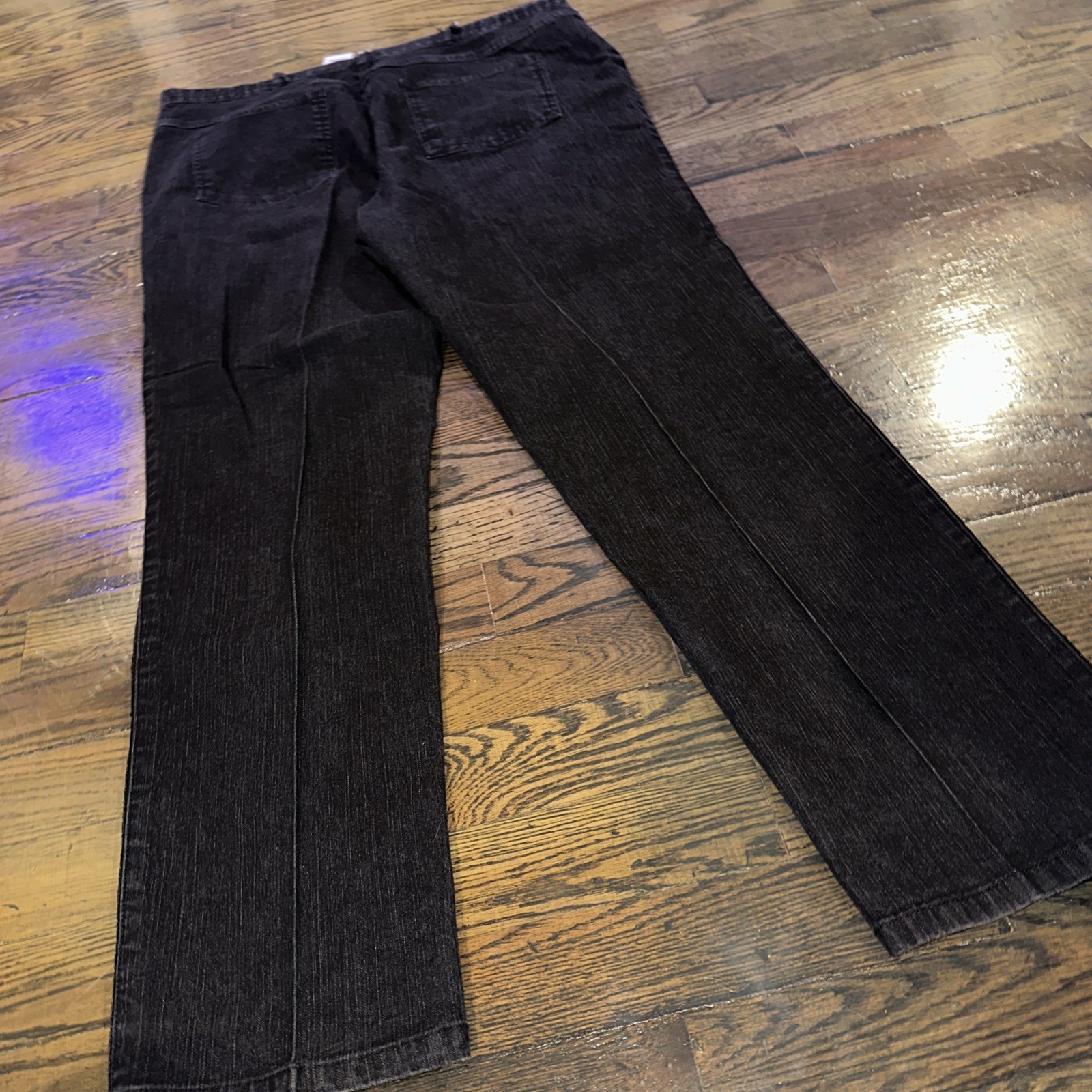 Ruby Rd Black Magic Sequined Stripe Straight Leg … - image 15