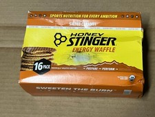   Honey Stinger Organic Energy Waffle 16 Pack, Salted Caramel Gluten Free    10/26