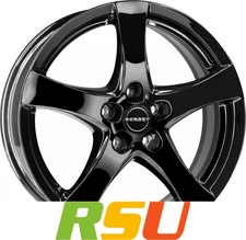 Borbet F black glossy 6.5x16" ET38 LK4 100 ML 64 Alufelgen 16 Zoll