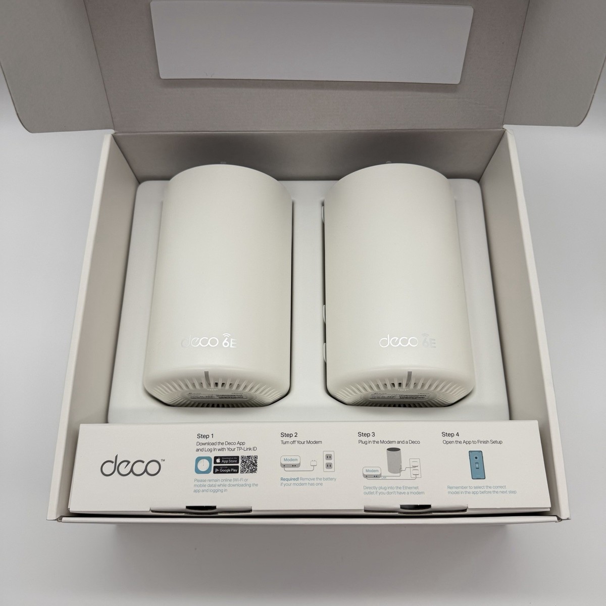 TP-LINK Deco XE75 AXE5400 Whole Home Mesh Wi-Fi 6E System TP-LINK Deco XE75 AXE5400 Whole Home Mesh Wi-Fi 6E System