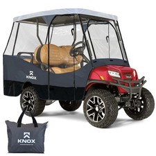 KNOX 4 Person Golf Cart Cover Short Roof, 600D Portable, Golf Cart Enclosure