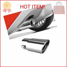 Universal Chrome Exhaust Tip 1.52.1 Inlet Stainless Steel Adjustable Car M Universal Chrome Exhaust Tip 1.52.1 Inlet Stainless Steel Adjustable Car M