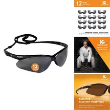 KleenGuard V30 Nemesis Safety Glasses 25688 Smoke Black Frame Qty 12 