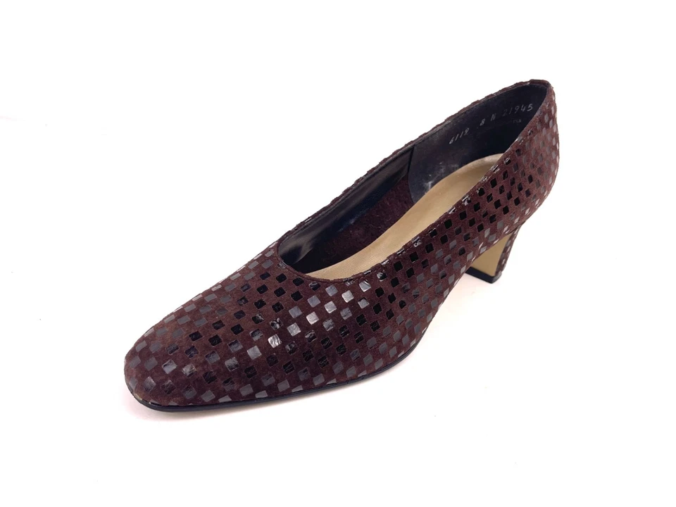 Zapatos de tacón Magdesians for Jacobsons para mujer marrón gamuza recorte talla 8N Foto 4 de 4