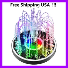 Solar Fountain Glass Panel with 2200 mah Battery, 3.5W Floating Solar Water F...