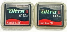 2gb  1gb Sandisk Ultra II CF compactflash memory cards B3
