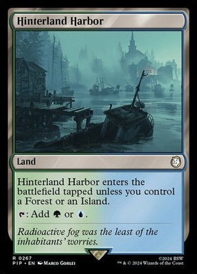 MTG Hinterland Harbor - Foil, Fallout, Moderately Played, English