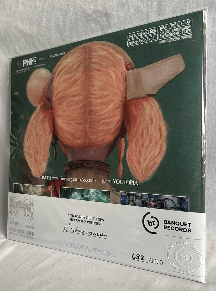 IN HAND!! Bring Me the Horizon Post Human : Nex Gen CREAM Vinyl NUMBERED /1000 - Image 4 of 4