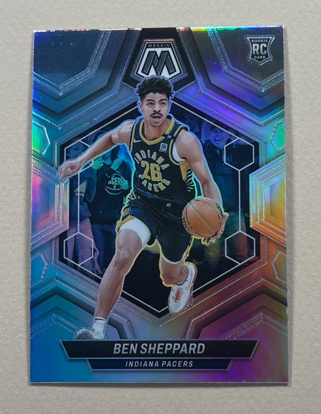 Ben Sheppard - 2023-24 Panini Mosaic - Silver Prizm #244  Pacers