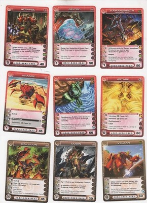 Lot of 5 Chaotic starter decks(240 cards). 5 tribes. Deck #15