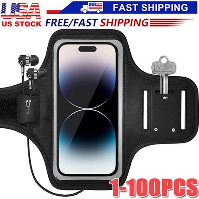 Waterproof Armband Case Sports Running Exercise Arm Band Phone Holder KeyBag LOT