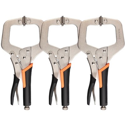 NOEAIKE 3-Pack 11 Inch Metal Face Clamps for Welding& Woodworking,Adjustable...