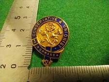 Rare 1940's Conservative and Unionist Enamel Badge (A5)