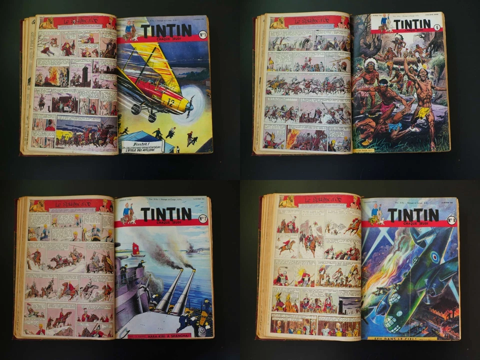 [RARE] (Le Journal) Tintin – Recueil relié de l'édition belge de l'année 1950 - Bild 3 von 4