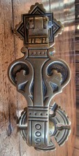Victorian Kenrick & Sons Cast Brass Door Knocker No. 405 Antique Original