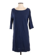 Lilly Pulitzer size xl 3/4 Sleeve Pima Cotton Mini Dress in Navy Blue Resort Xl