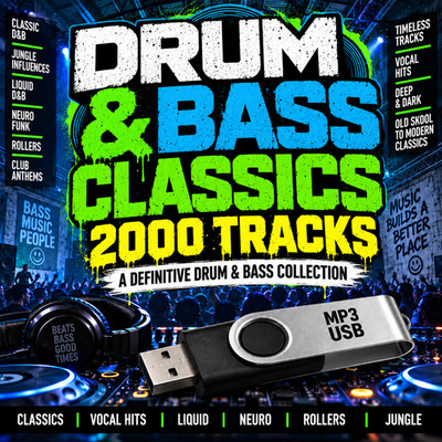 2000 Drum & Bass Classics MP3 USB | Massive Old Skool D&B Collection