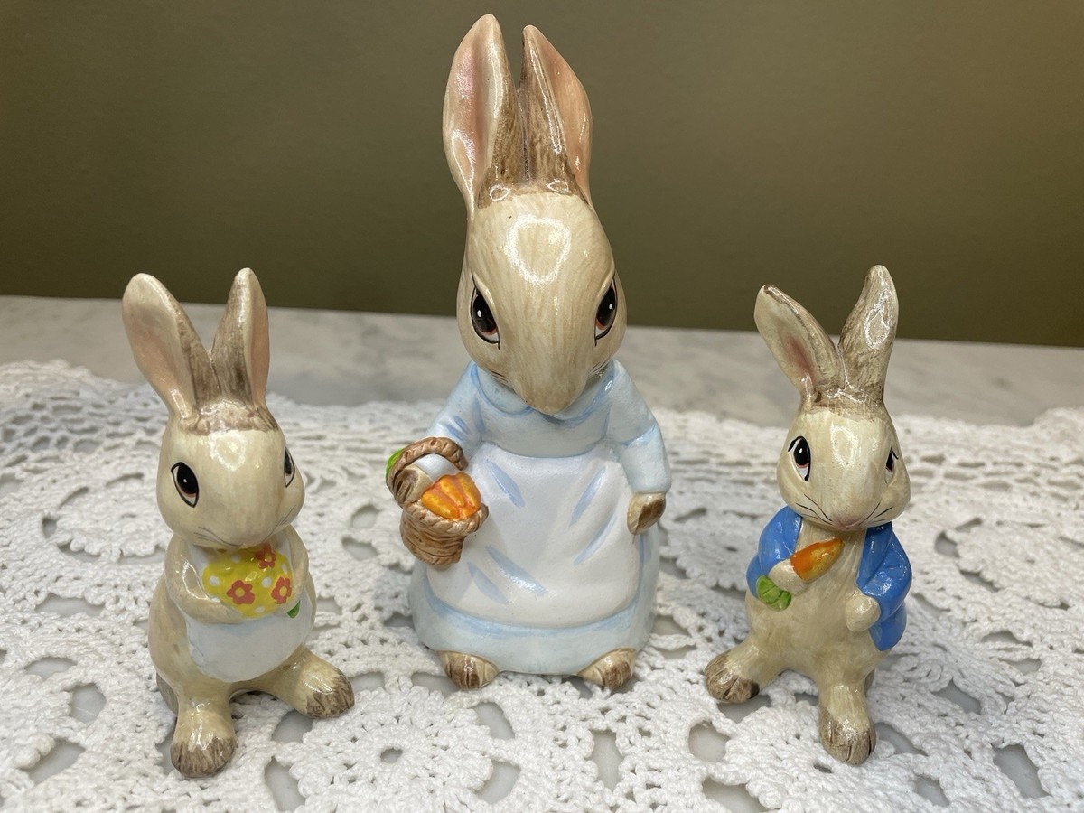Vintage Collectible Peter Rabbit Figurines Based on character by