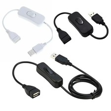 USB Switch Cable with ON OFF Inline Switch USB A Power Cable for 5V