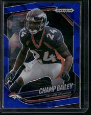 2025 Panini Prizm Black #48 Champ Bailey Prizms Blue Ice #/125