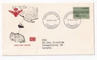 STAMP DENMARK "KOBENHAVN" "FUGLEFLUGTSLINIEN" 1963 FDC ENVELOPE