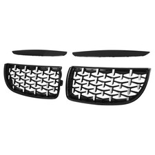 Gloss Black Chrome Diamond Meteor Latest Grill for - 3 Series E90 E91 325I 3285626