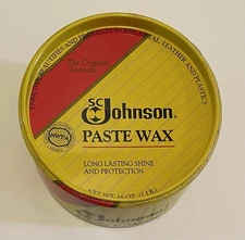 SC Johnson Paste Wax Original Formula 16 Oz ~ 95% Full  DISCONTINUED