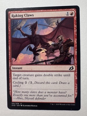 Raking Claws (131) Ikoria: Lair of Behemoths IKO MTG Magic