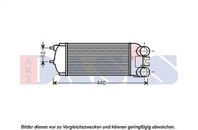 AKS DASIS Ladeluftkühler  u.a. für CITROËN, PEUGEOT