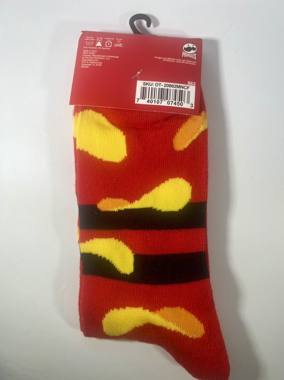 Novelty Crew Socks Variety Lot of 6 Cheez-It Pringles Doritos Funyuns Cheetos image 8