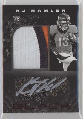 2020 Panini Black FOTL Ruby 4/12 KJ Hamler #224 RPA Rookie Patch Auto RC 1l2