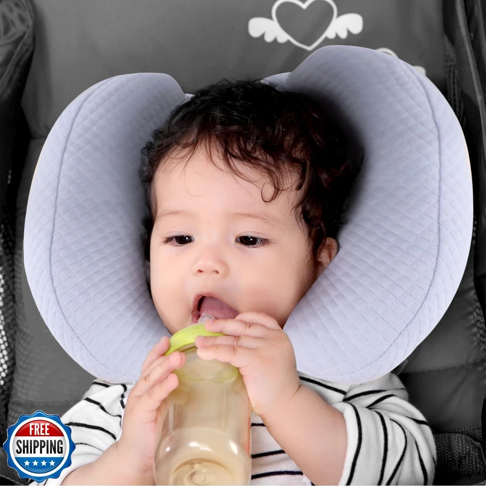 KAKIBLIN Baby Head Neck Support Pillow, 2 in 1 Banana Neck Pillow for Baby, B - Image 3 of 4