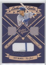 2019 Panini Leather & Lumber and Triple Relics Blue Jeff McNeil #LLT-JM z7h
