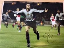 Luis Enrique Signed 16 X 12 Photo Barcelona   COA Proof