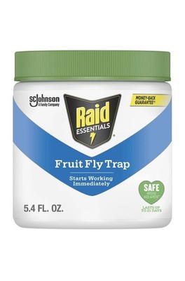 Raid Essentials Fruit Fly Trap, Made with Essential Oils, Child and Pet...