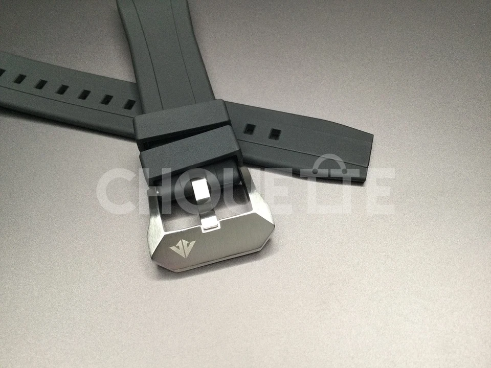 原始设备制造商 Citizen Promaster Aqualand BJ2110,BJ2111 23 毫米黑色橡胶表带 — 第 3/4 张图片