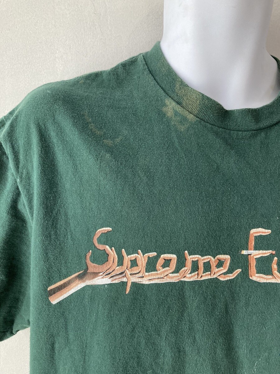 SUPREME Dark Forest Green Finger Fuck-U You Tee Shirt Size Large L