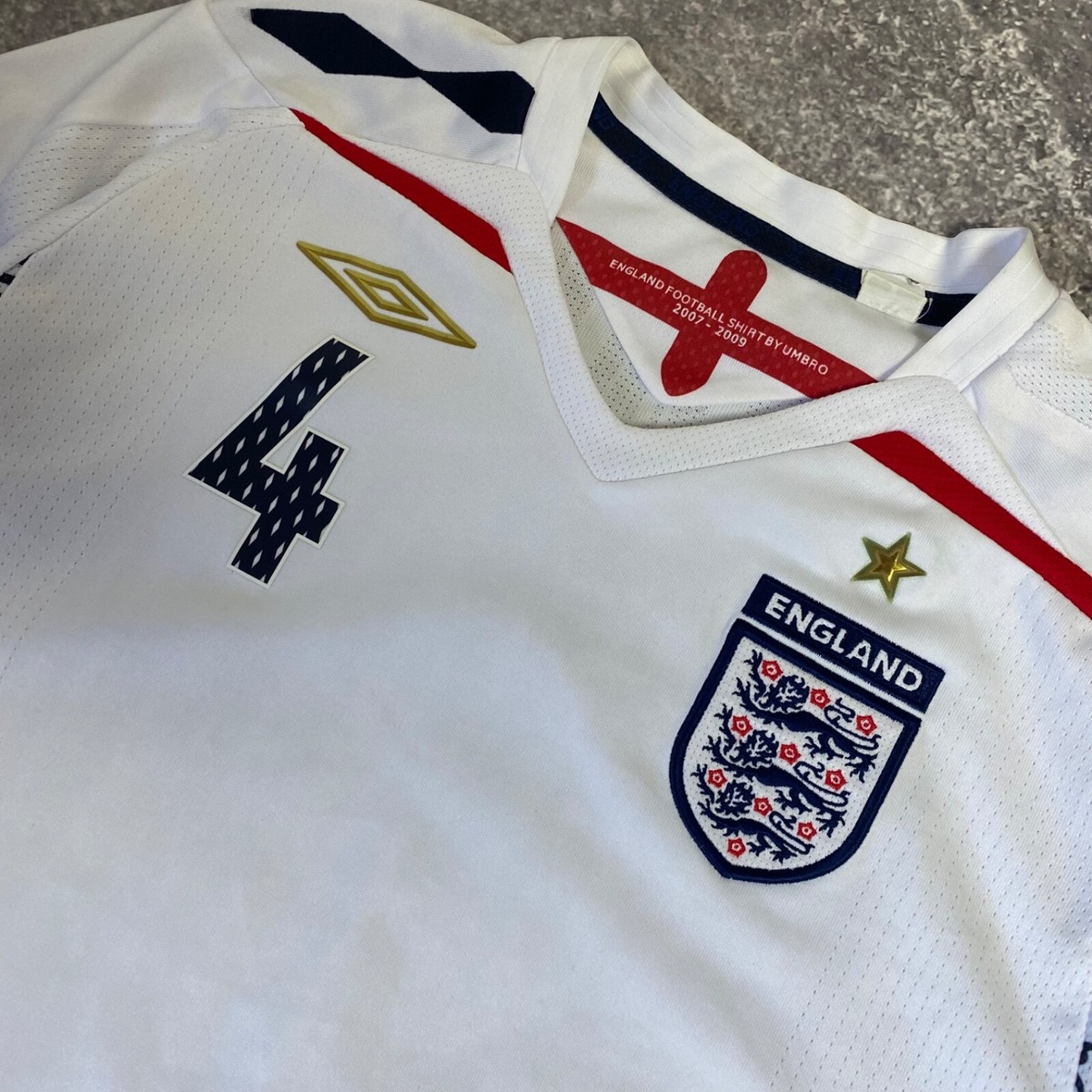 Vintage Umbro FC England National Soccer Team Gerrard player