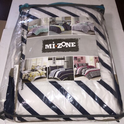 Mi Zone Stripe Super Soft Microfiber Duvet Cover Set Twin XL  3 Pieces