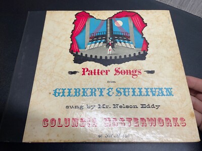 Columbia M440 - Nelson Eddy - Patter Songs Gilbert & Sullivan 3x 78 RPM Set 1941