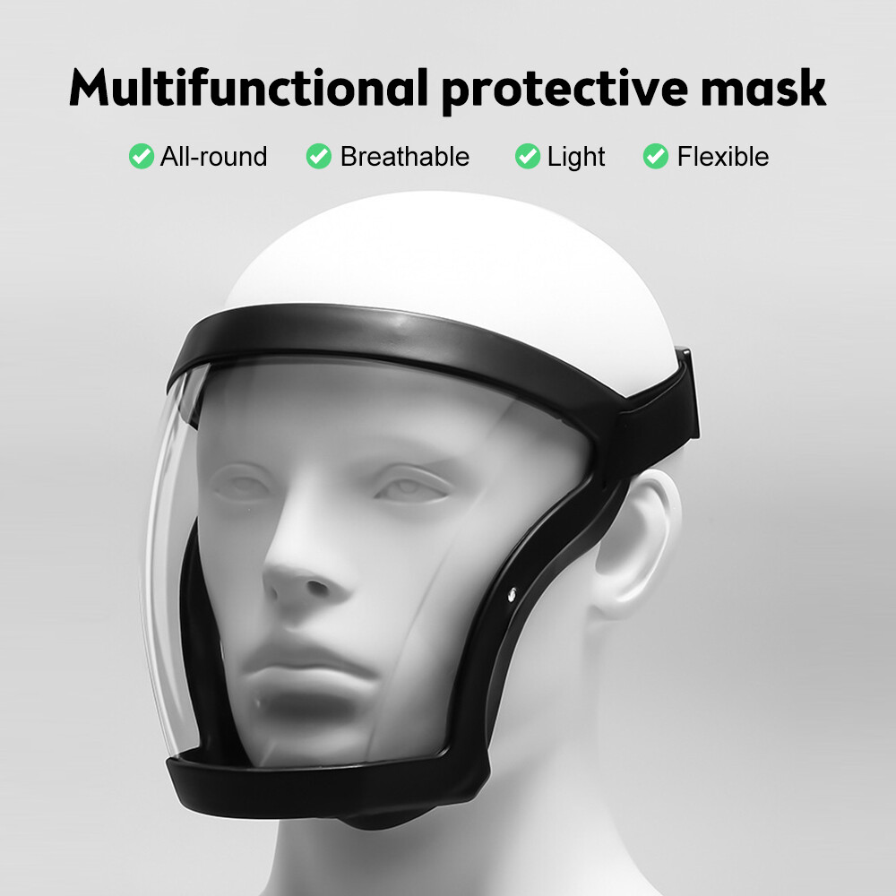 AntiFog Full Face Shield Super Protective Head Cover Transparent