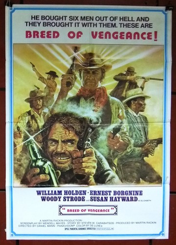 Breed of Vengeance, The Revengers 40x27" William Holden Org. Movie Poster 70s - 第 1/1 張圖片