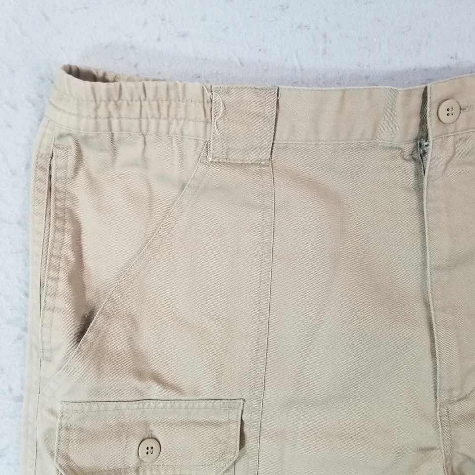 Haband cargo hiking shorts men's 38x7 beige Outdoor fishing beach tropical - Image 2 of 4