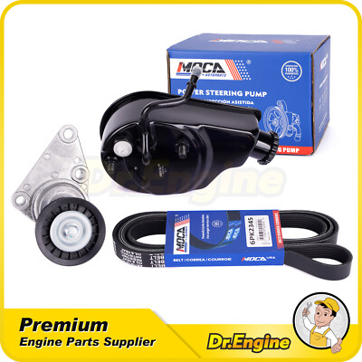 Power Steering Pump Serpentine Belt Tensioner Assembly fit Silverado Sierra 1500
