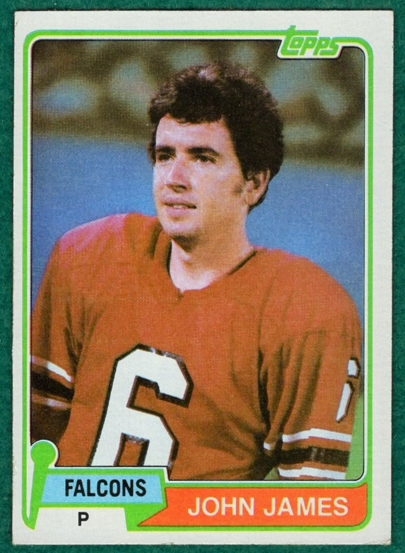 John James - 1981 Topps #367 - Atlanta Falcons Football Card