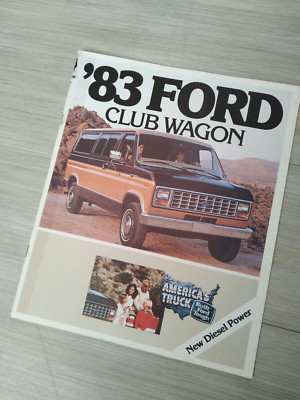 1983 FORD CLUB WAGON Brochure / Catalog: E-150, 250, 350, E150, E250, E350