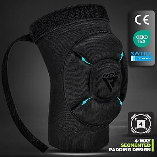 Rodilleras RDX para Kickboxing MMA y Entrenamiento Muay Thai, Almohadilla de Espuma Soporte Protector Foto 2 de 4