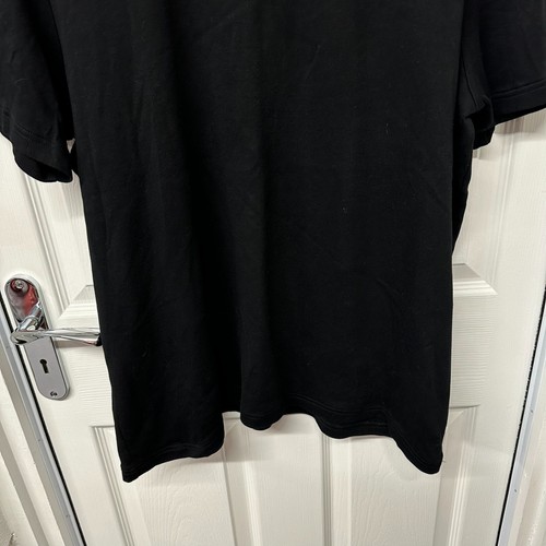 T-shirt Fred Perry tinta unita nera taglia large | maglietta top basic da uomo designer L 1952 - Foto 12 di 15