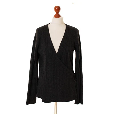 Cardigan femme STUDIO 2 fils cachemire gris 100% cachemire taille L 12684 - Photo 1/4